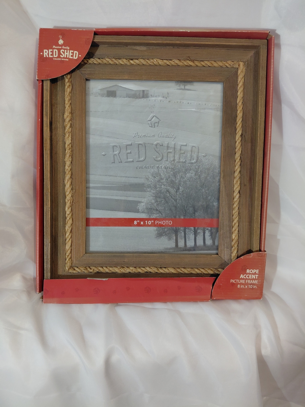 Red Shed Rope Accent Brown Picture Frame - Brown